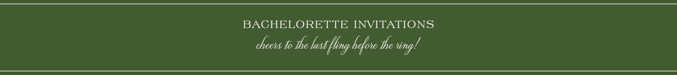 Bachelorette Invitations