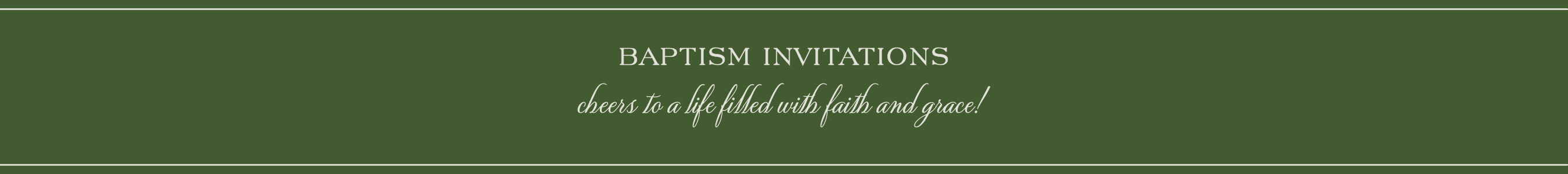 Baptism Invitations