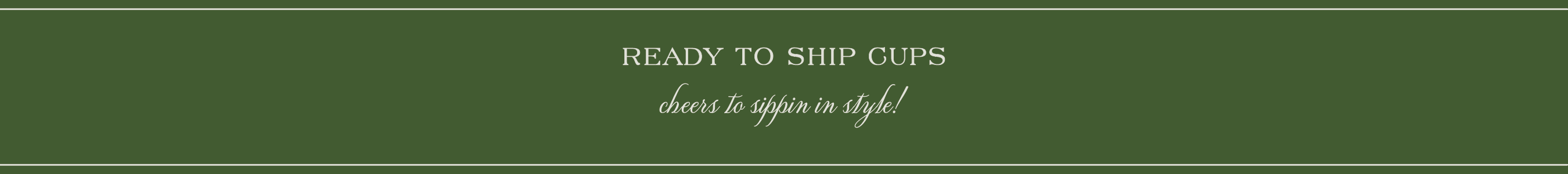 Ready to Ship Cups