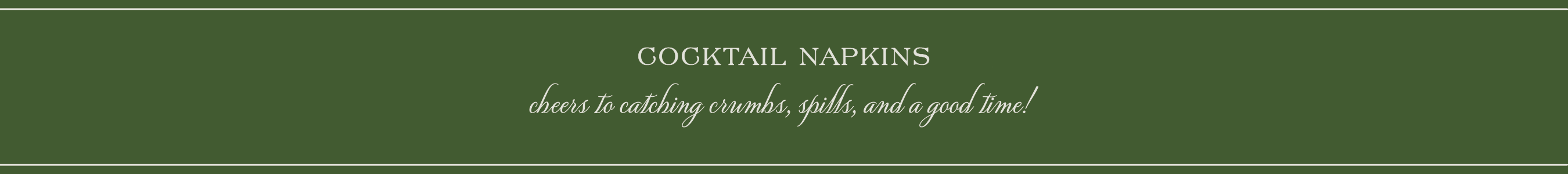 Cocktail Napkins