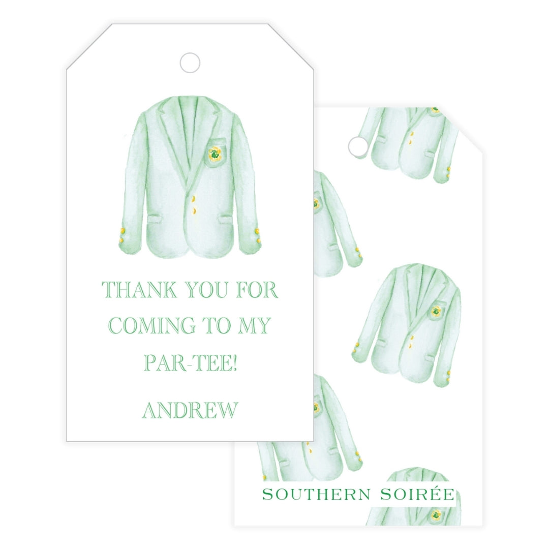 Masters Jacket Favor Tag