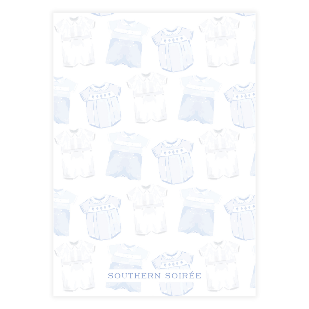 Heirloom Baby Blue Invitation