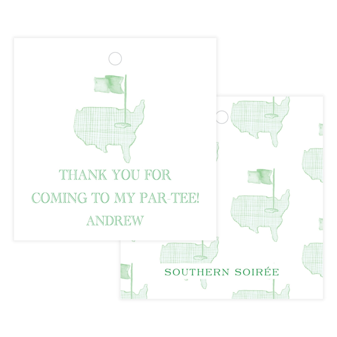 Masters Course Square Favor Tag