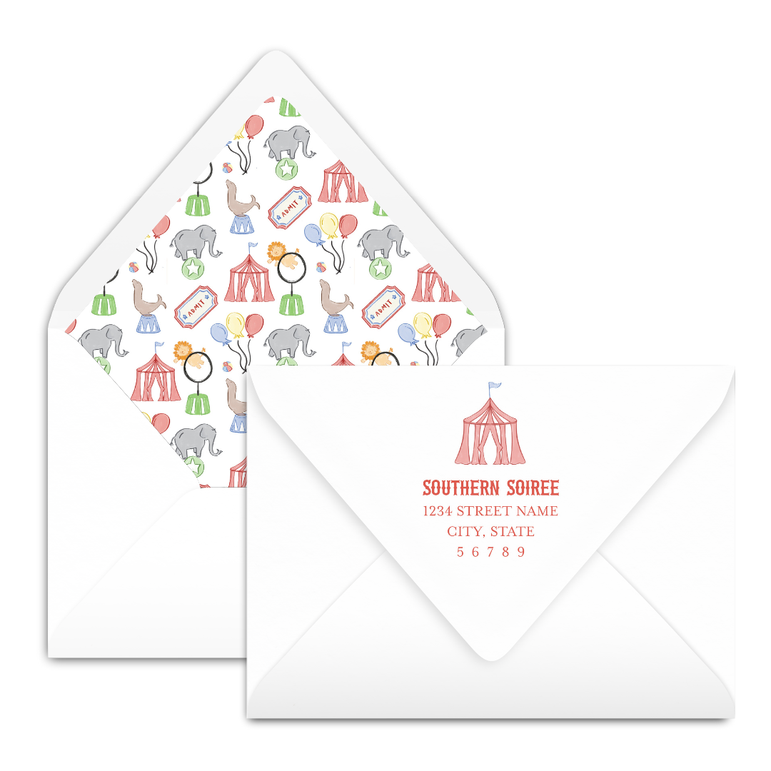 Classic Circus Invitation