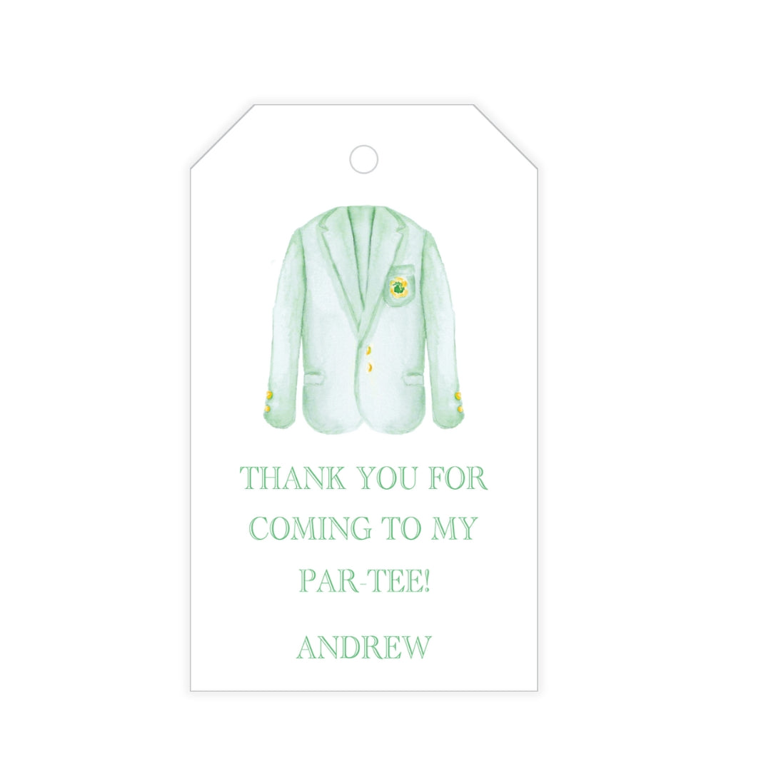 Masters Jacket Favor Tag