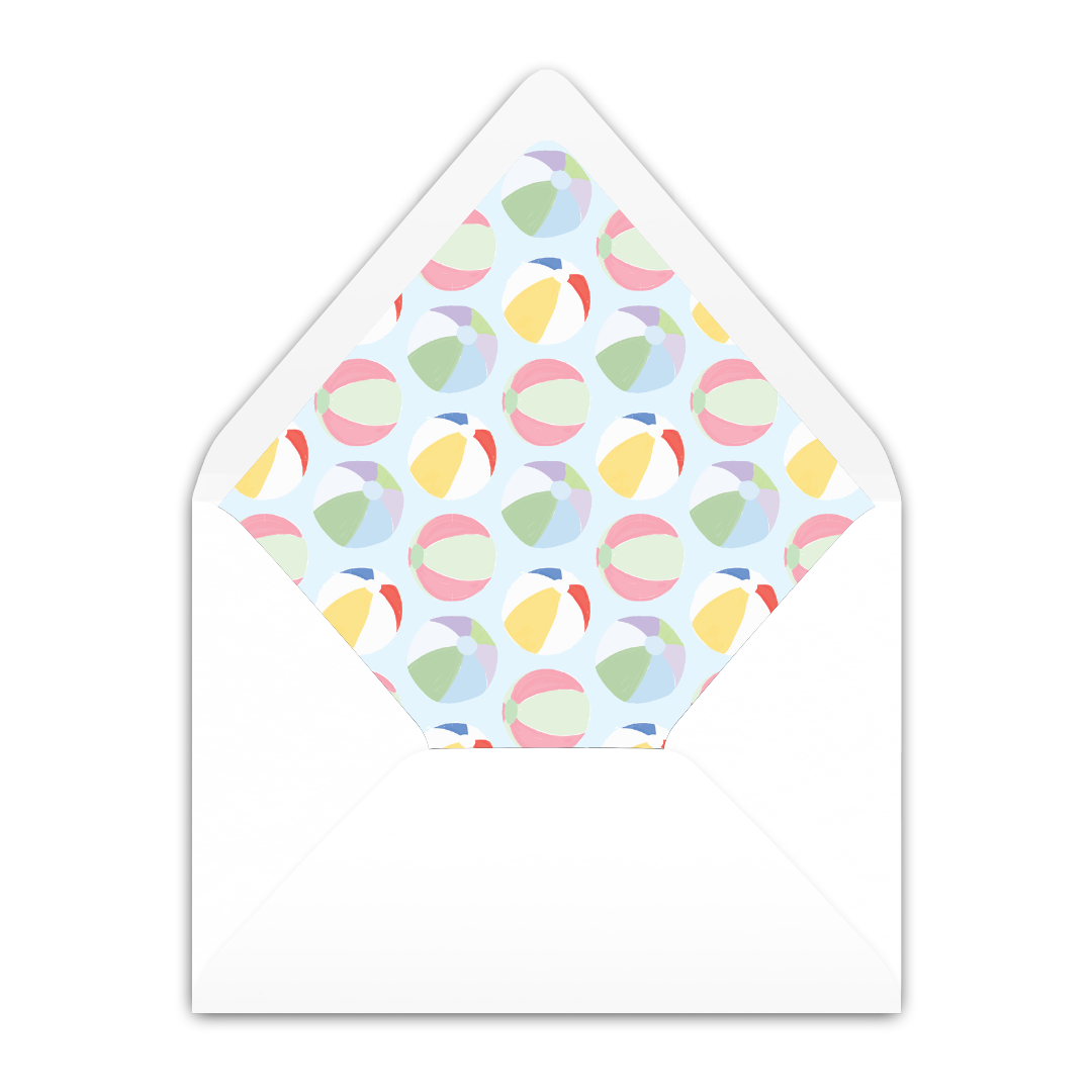 Beach Ball Invitation