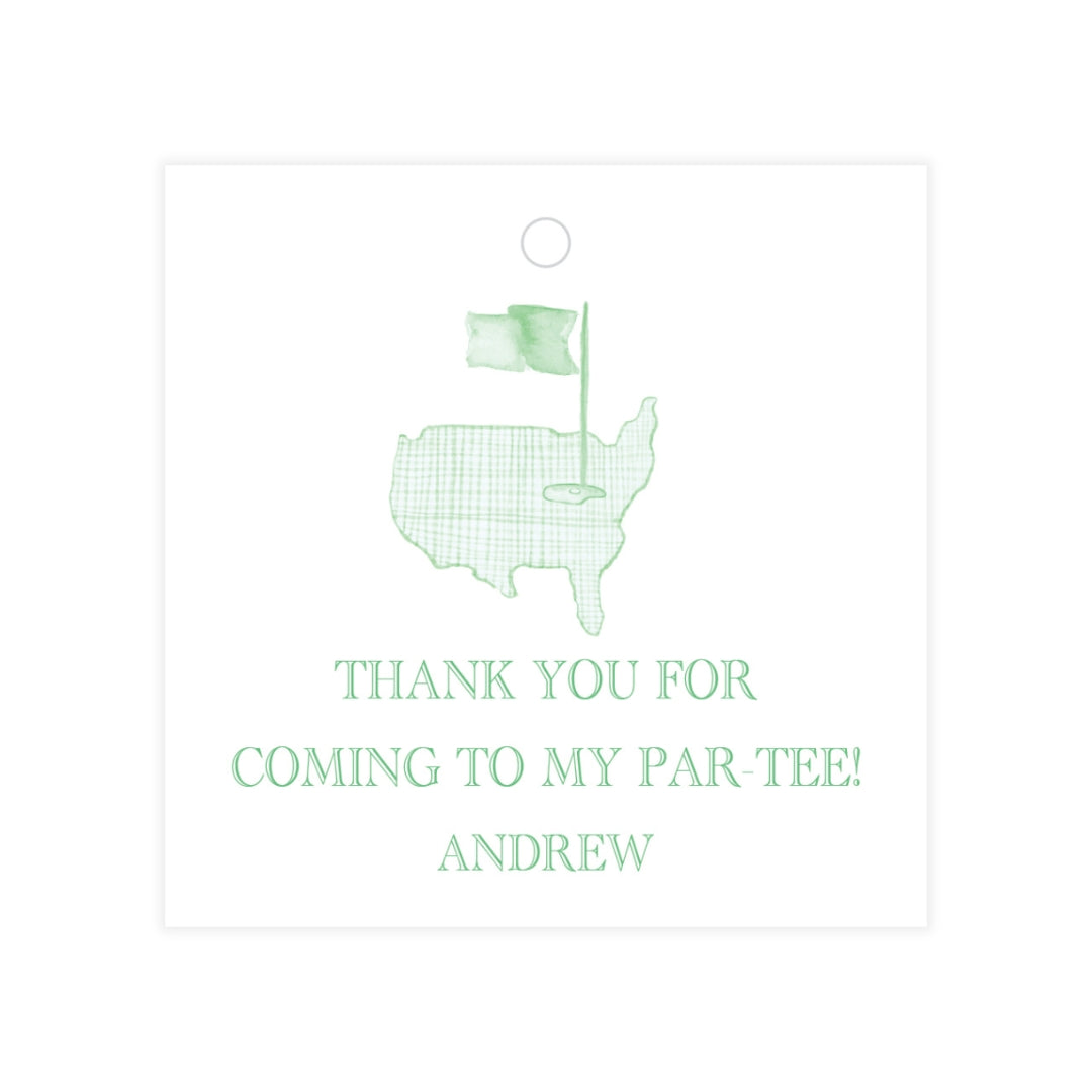 Masters Course Square Favor Tag
