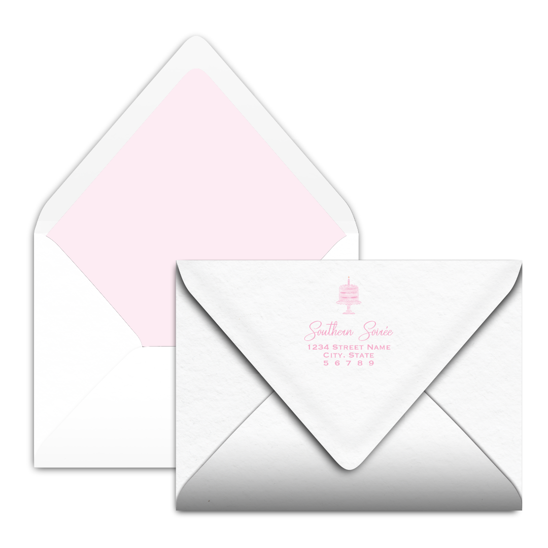 One Little Candle Pink Invitation
