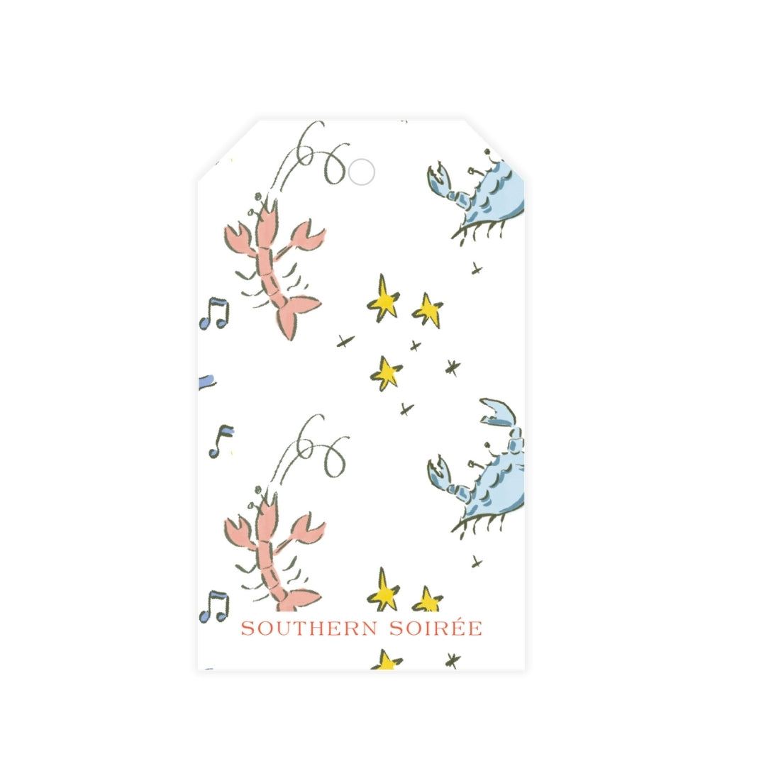 Crawfish Boil with Alligator Favor Tag