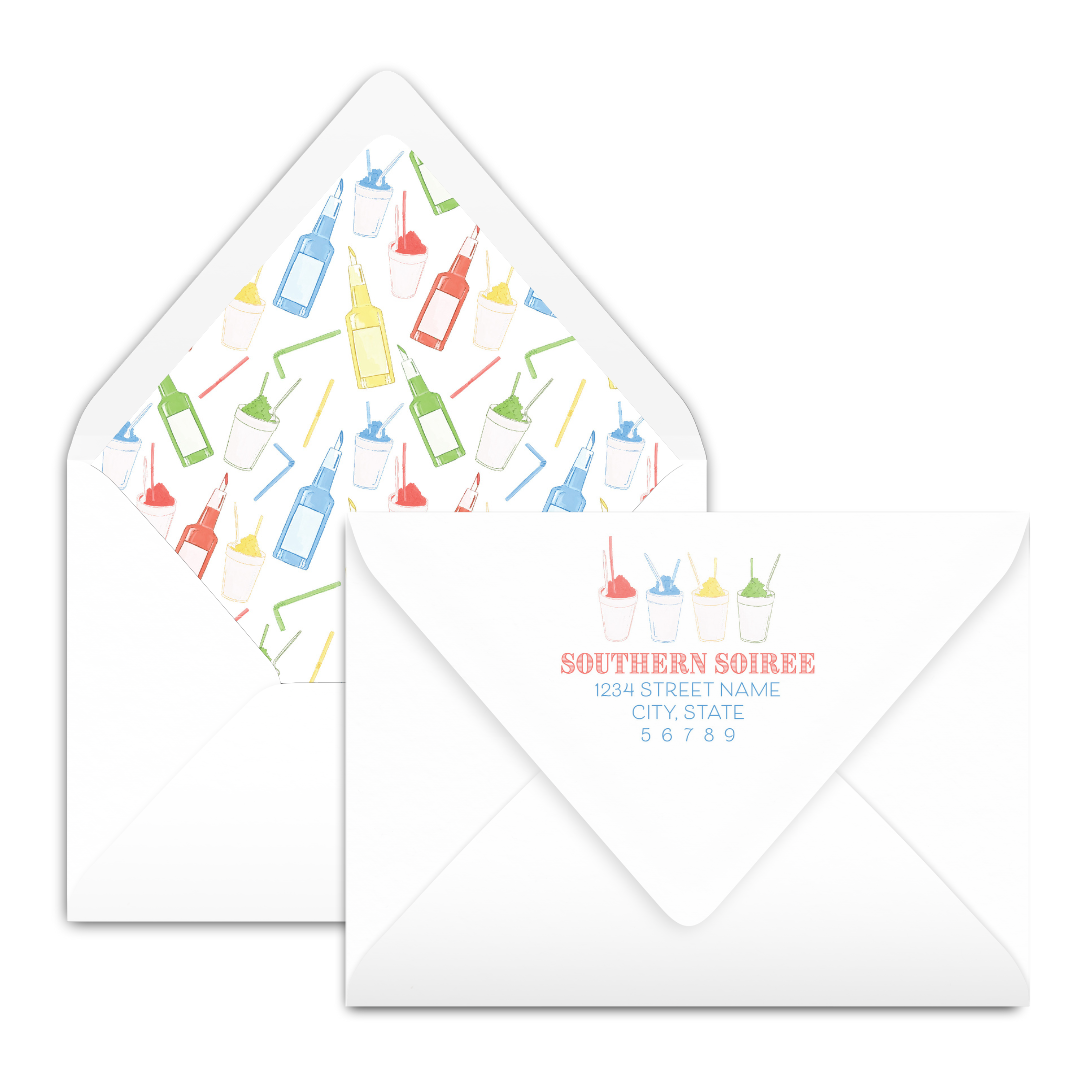 Colorful Snowball Birthday Invitation