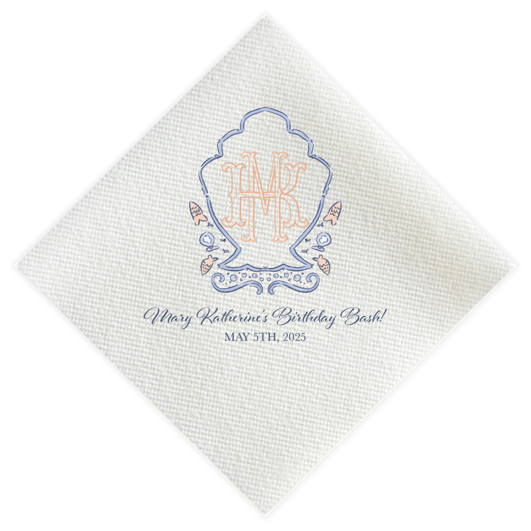 Sea Soirée Full Color Napkins