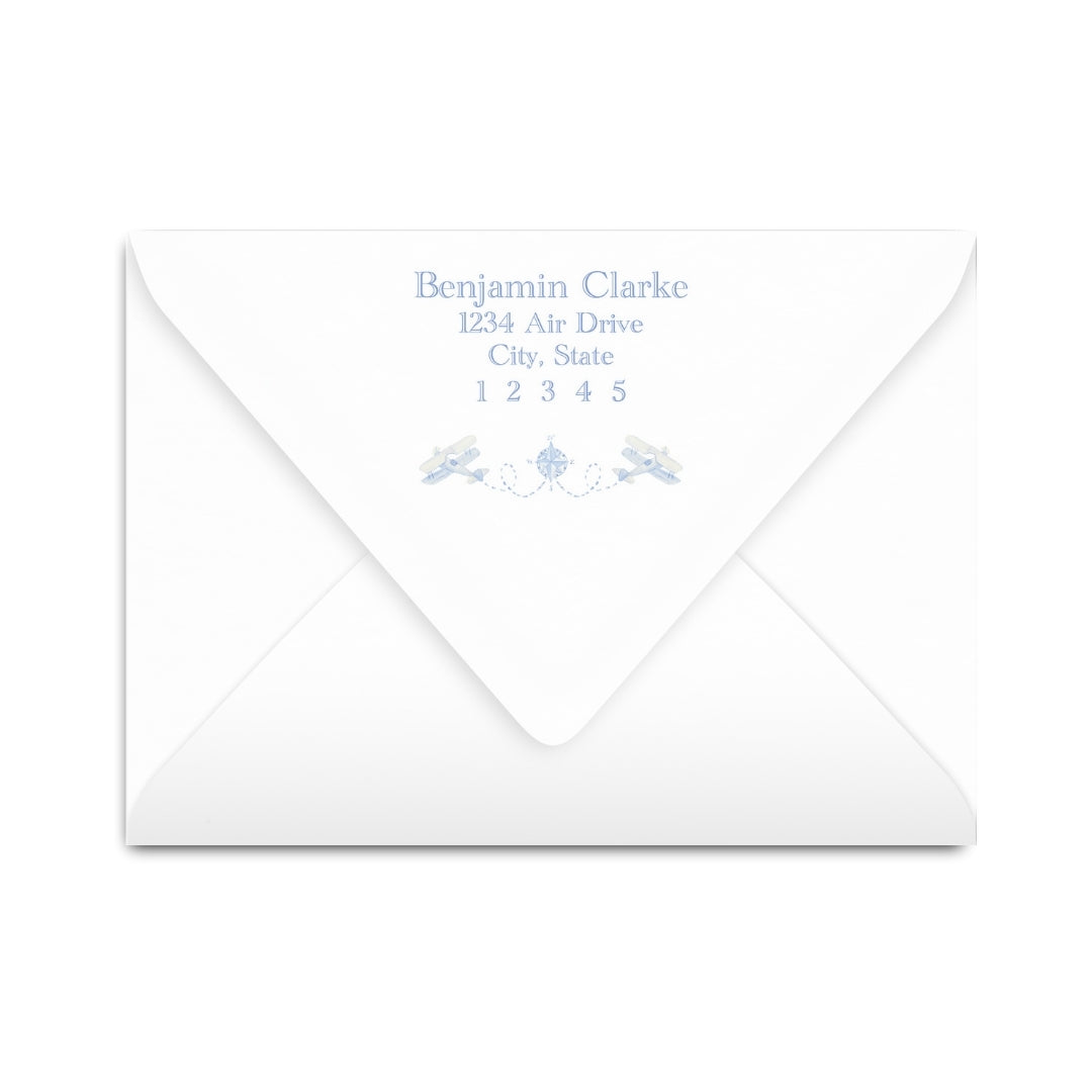 Airplane Frame Notecard