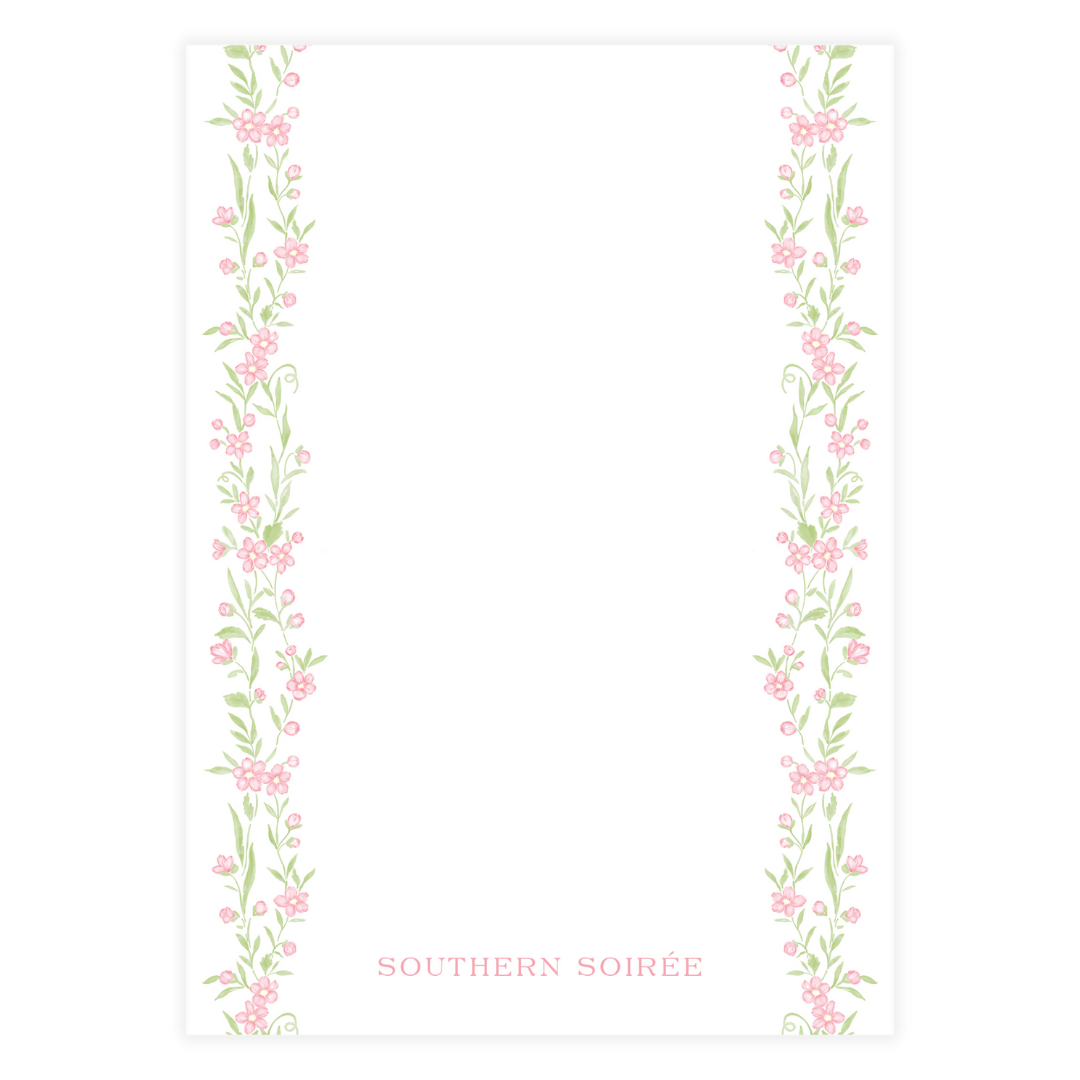 Pink Floral Vine Invitation