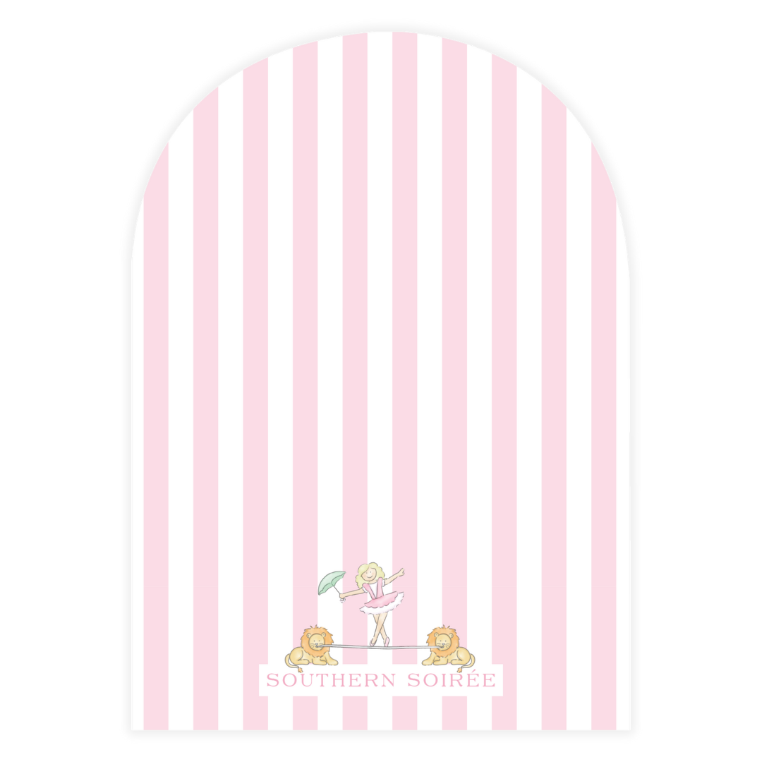 Pastel Circus Birthday Invitation