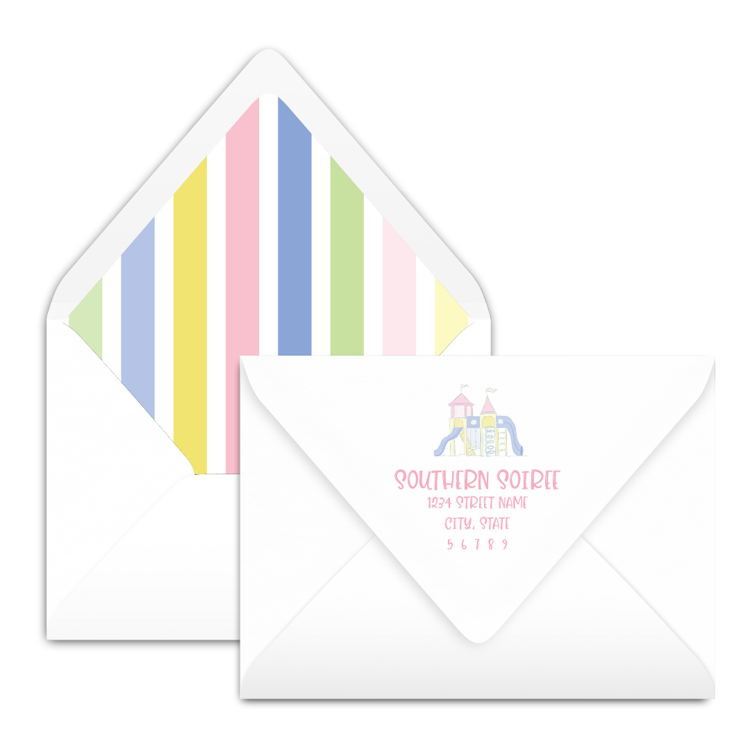 Party at the Park Pink Invitation