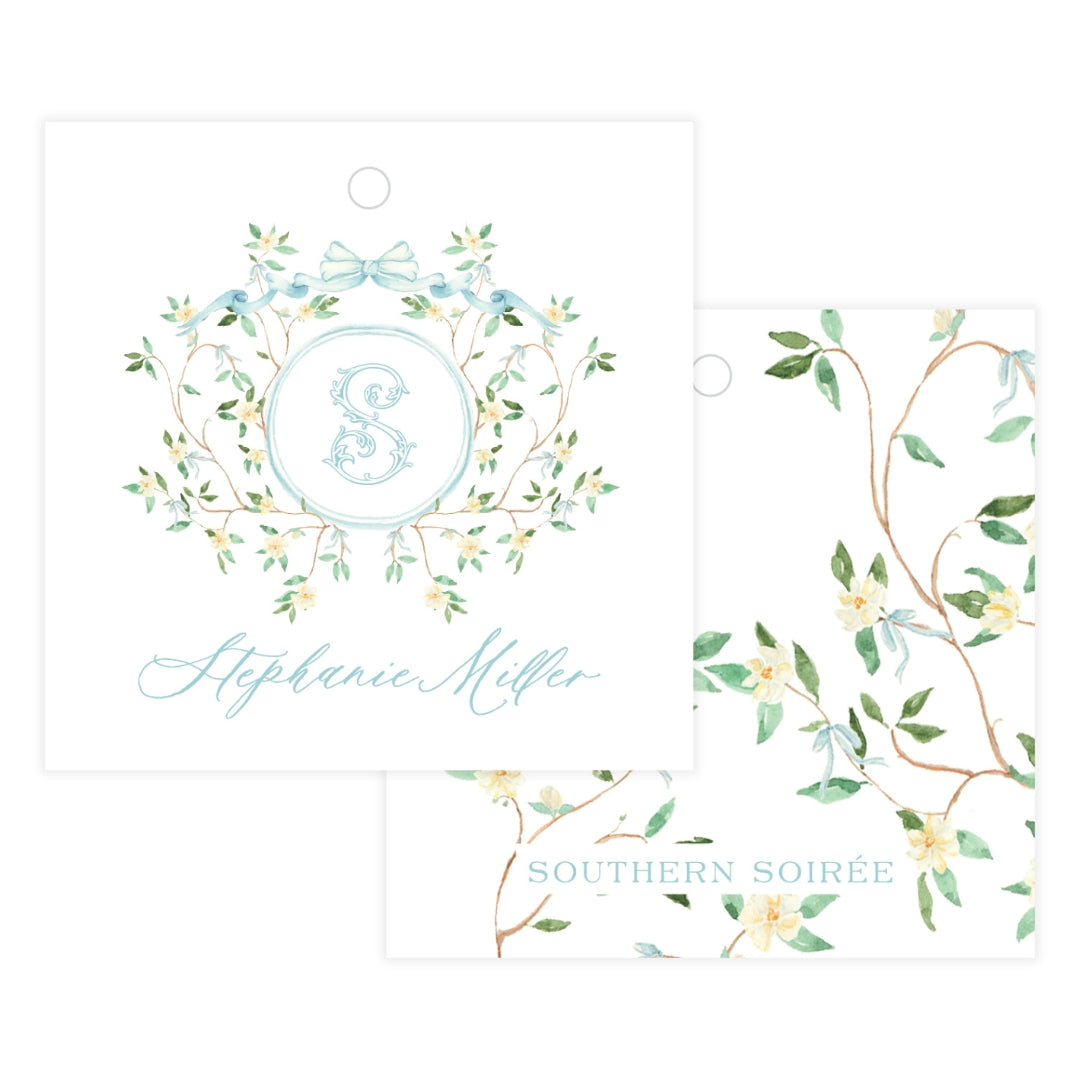 Magnolia Crest Gift Tag Square