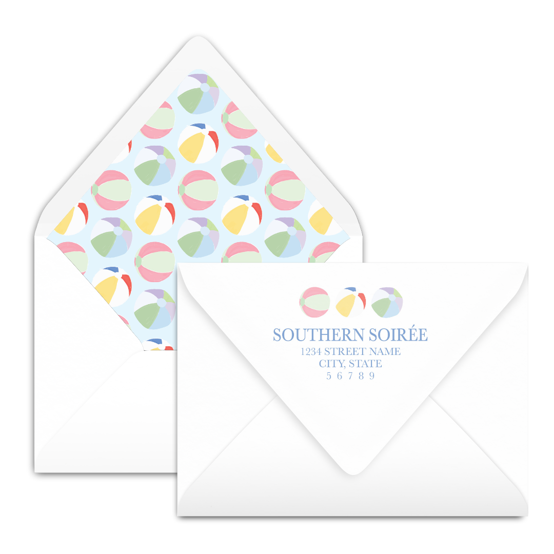 Beach Ball Invitation