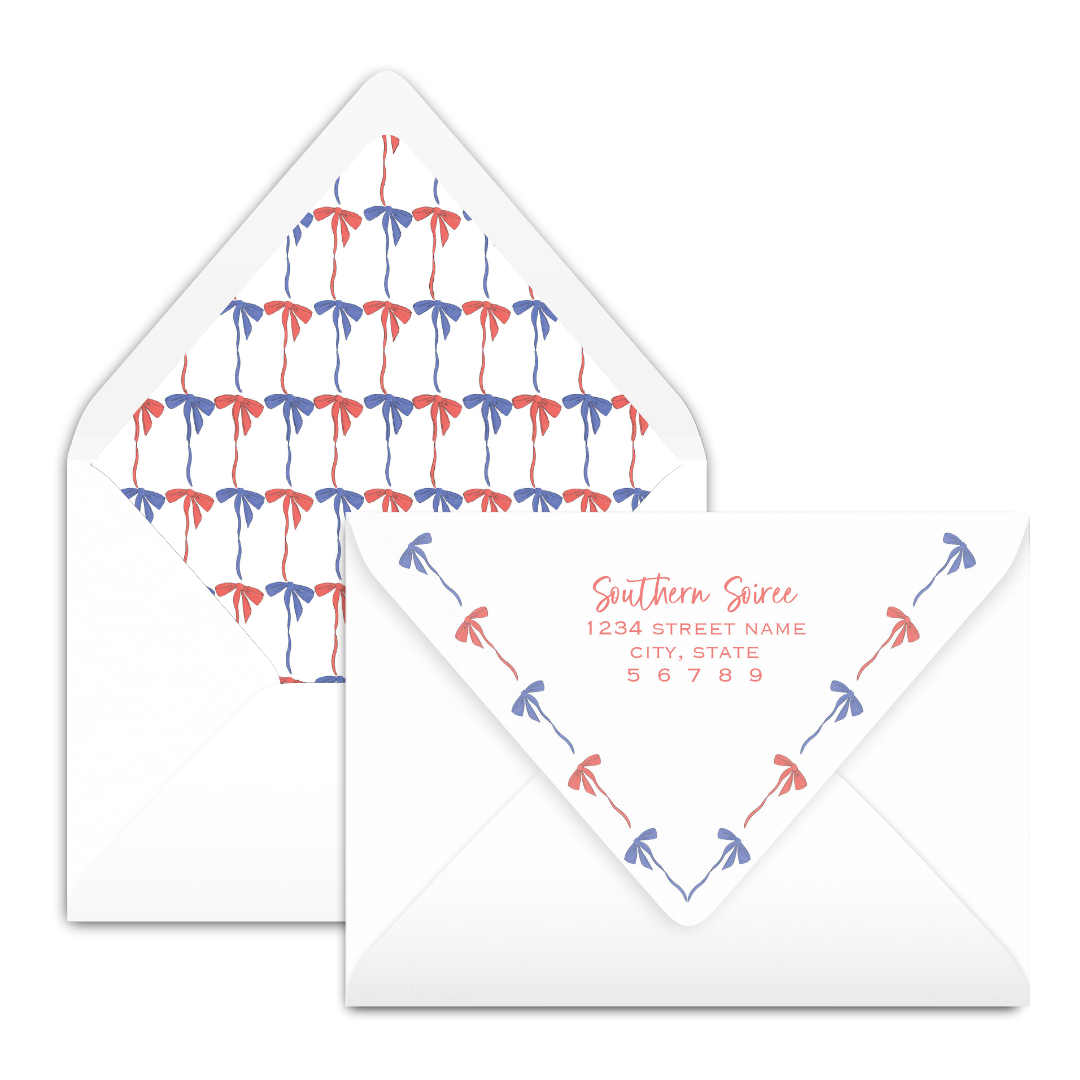 Americana Bow Invitation