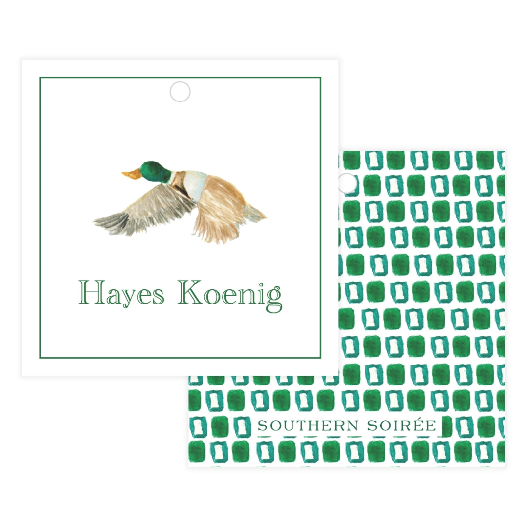 Duck Gift Tag Square