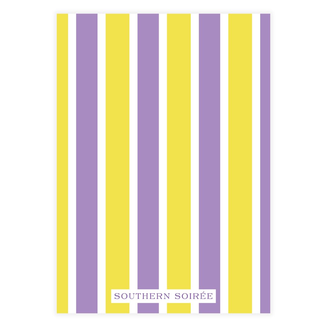 Purple and Gold Tailgate Tent Invitation