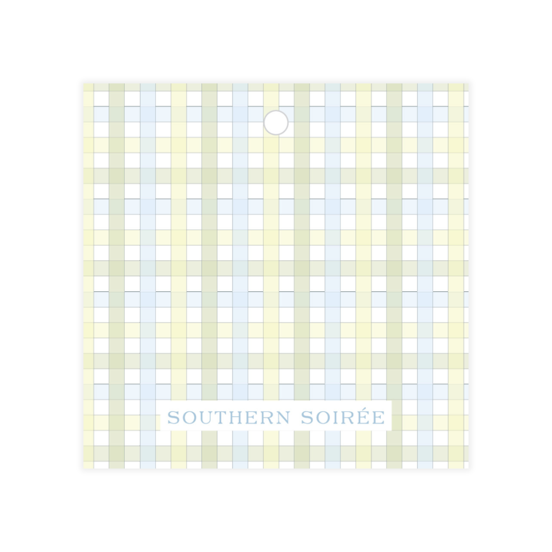 Lucky Duck Square Favor Tag