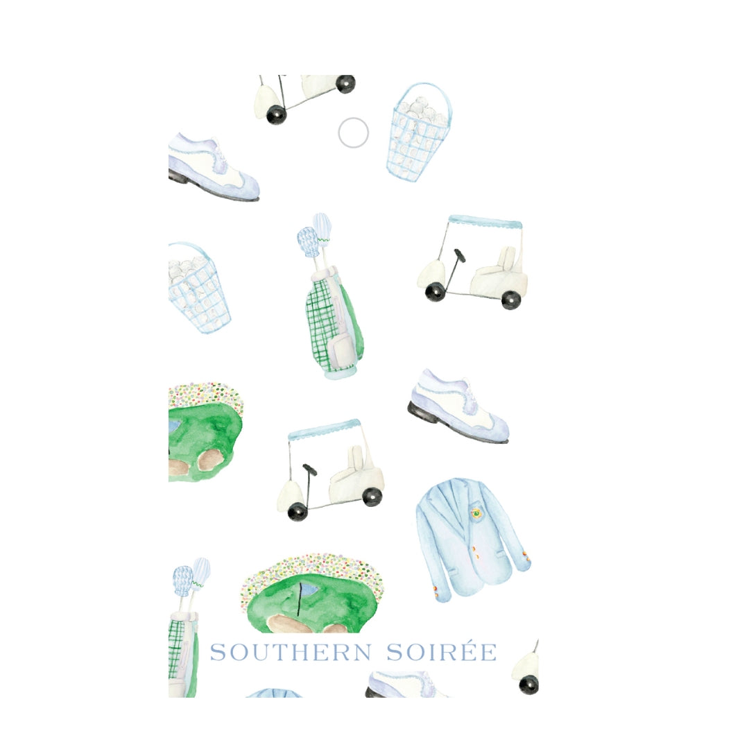 Masters Blue & Green Favor Tag