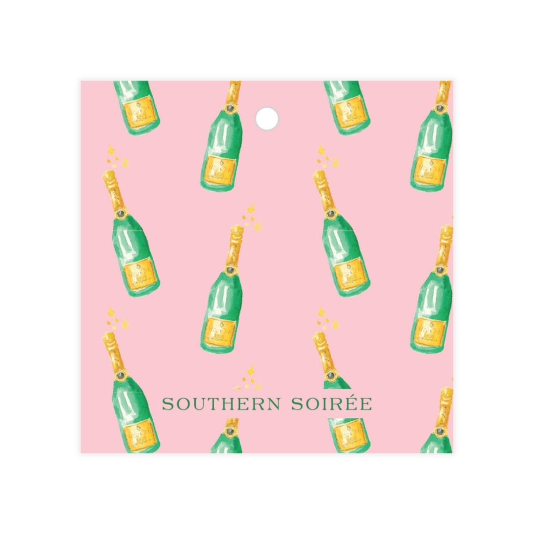 Poppin' Bottles Square Gift Tag