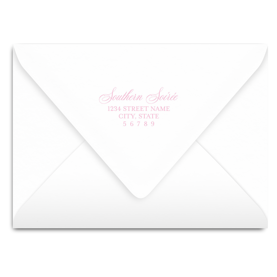 Pink High Chair Invitation