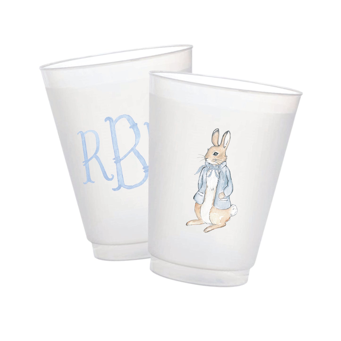Peter Rabbit Monogram Frosted Cups
