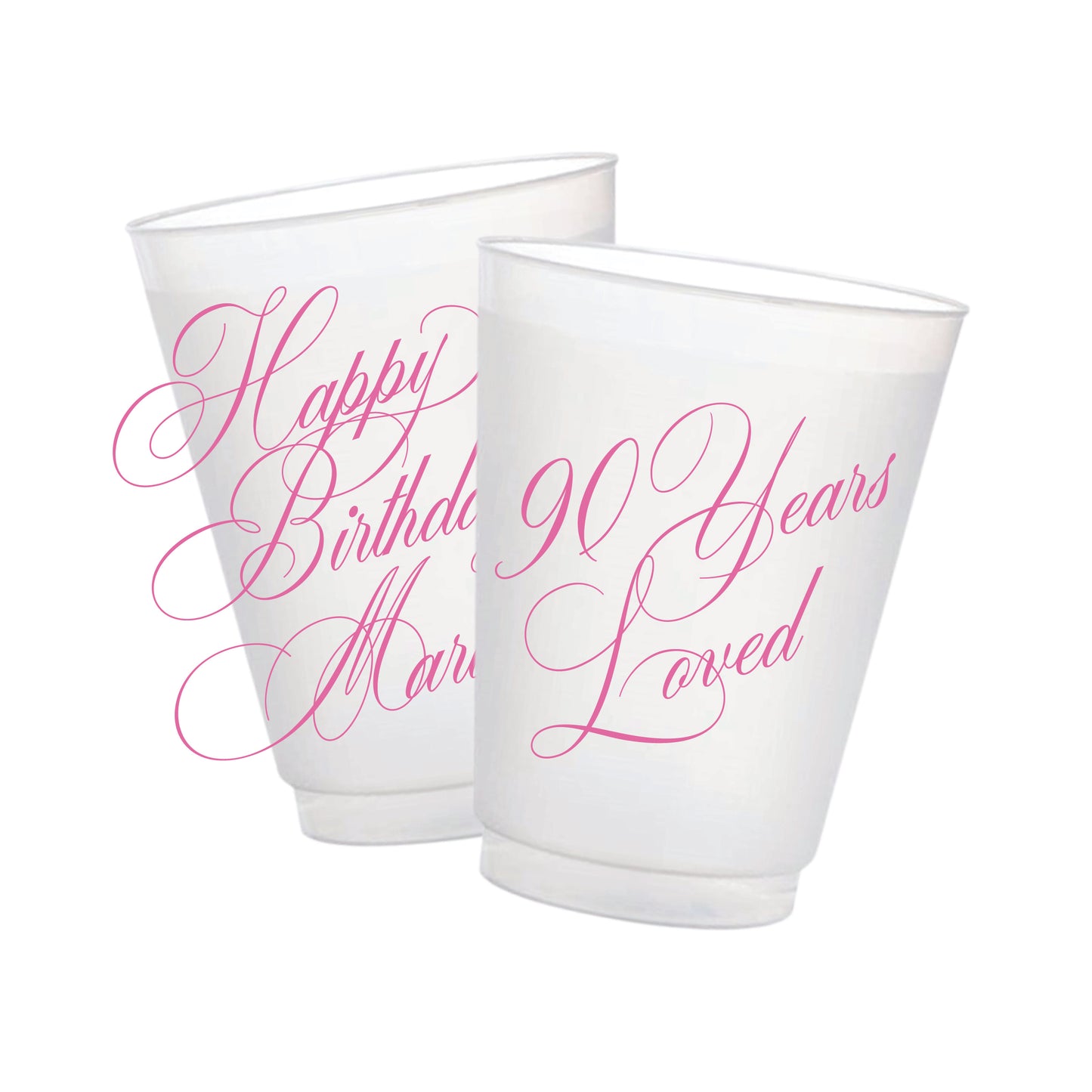 Birthday - Years Loved Frosted Cups
