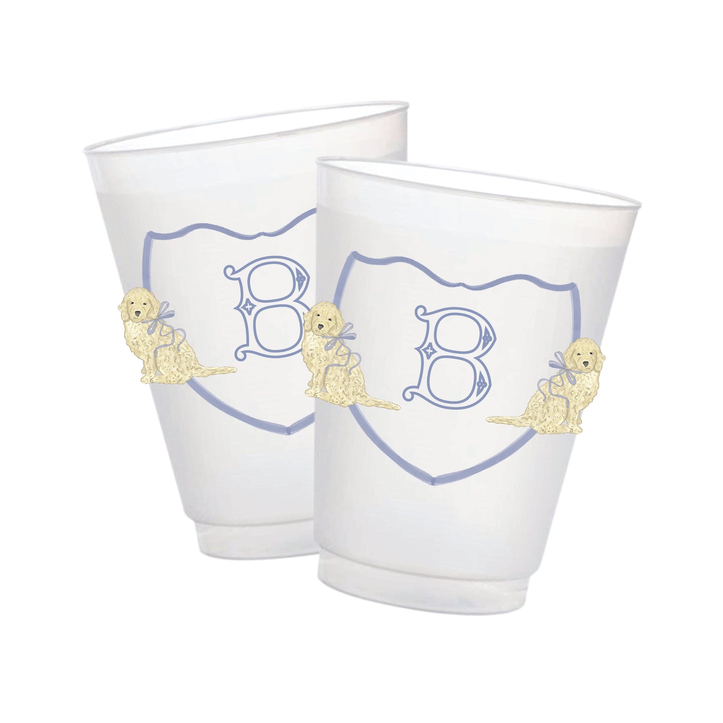 Goldendoodle Blue Crest Frosted Cup
