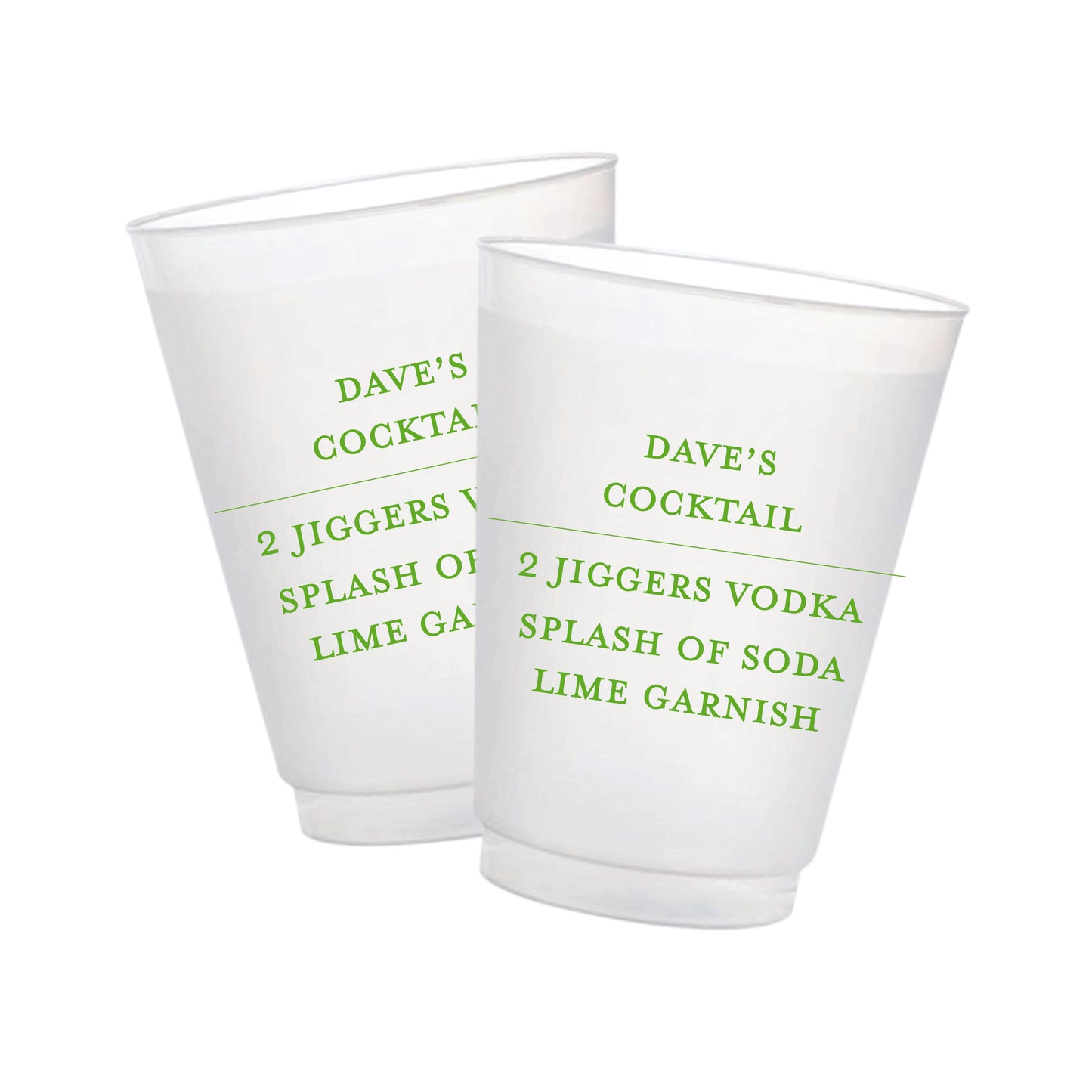 Favorite Cocktail Recipe Frosted Cups