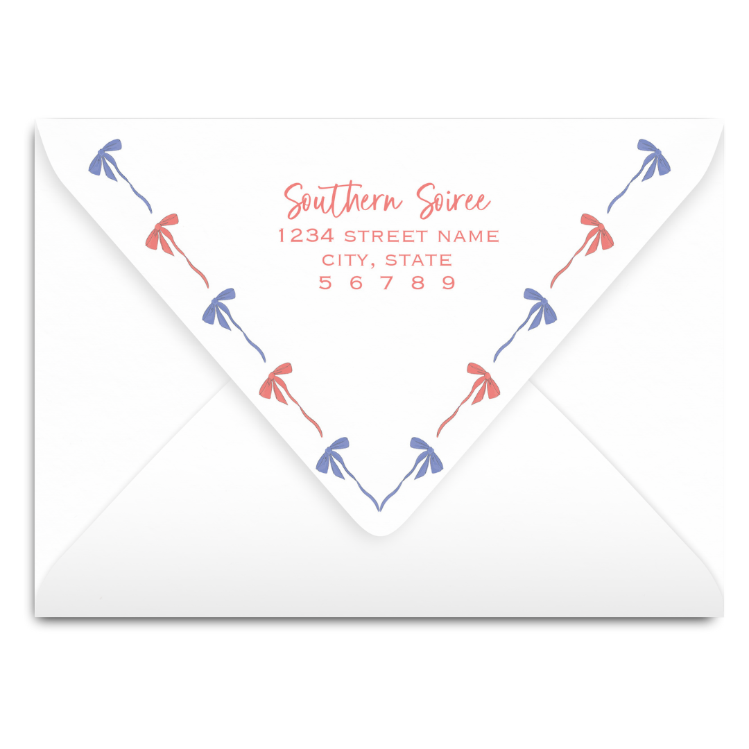 Americana Bow Invitation