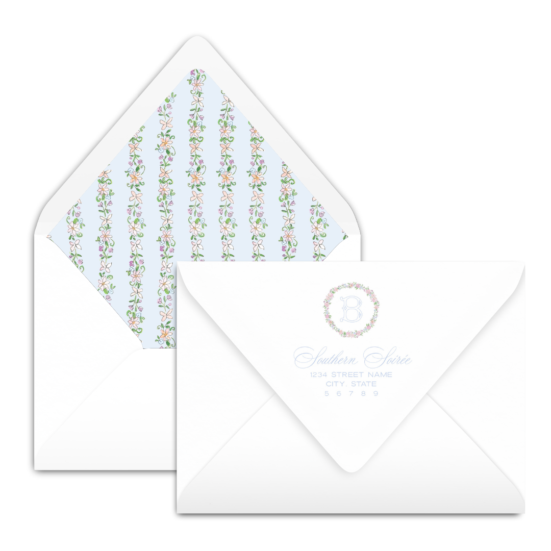 Spring has Sprung Blue Invitation
