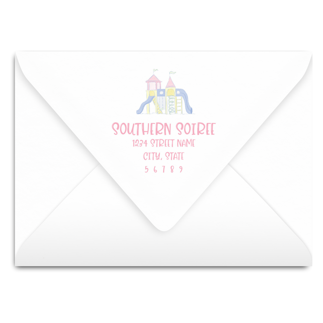 Party at the Park Pink Invitation