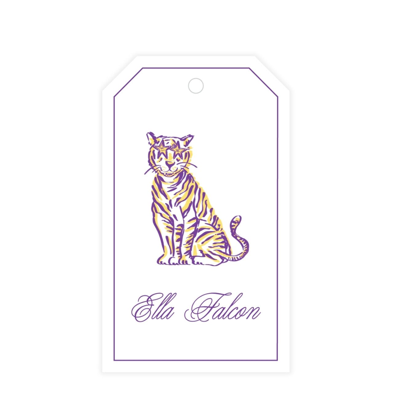 Tiger with Shades Gift Tag