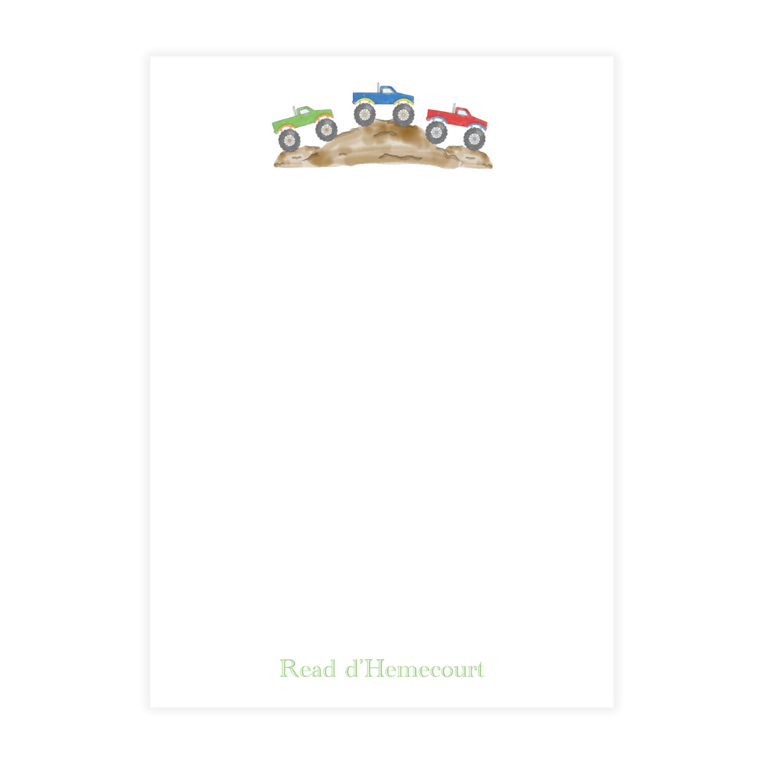 Monster Trucks Notepad