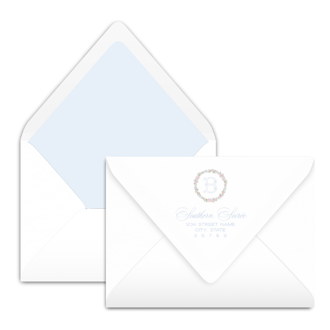 Spring has Sprung Blue Invitation