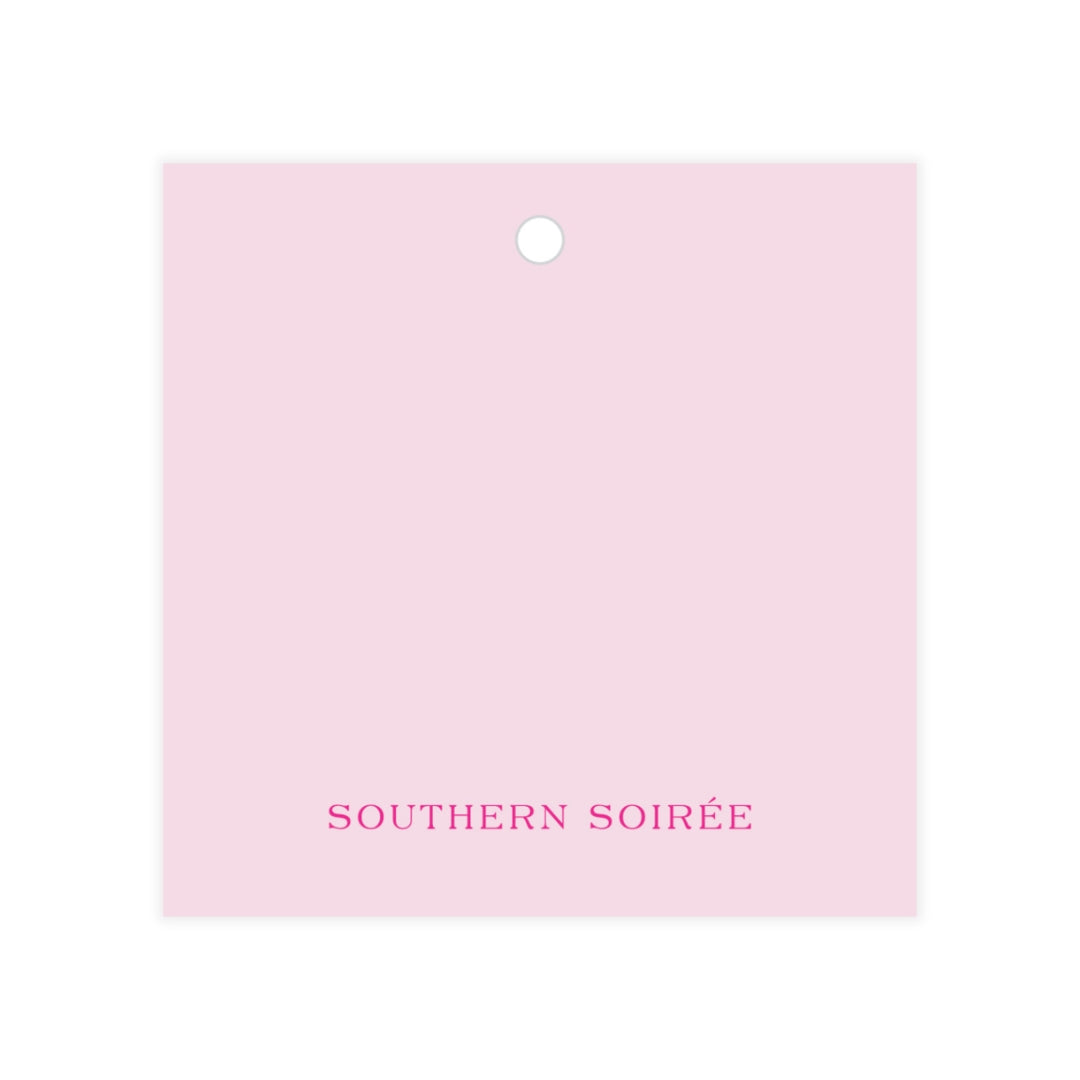 Antique Interlocked Monogram Square Gift Tag
