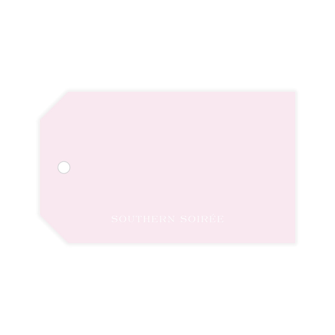 Pink Floral Bow Gift Tag