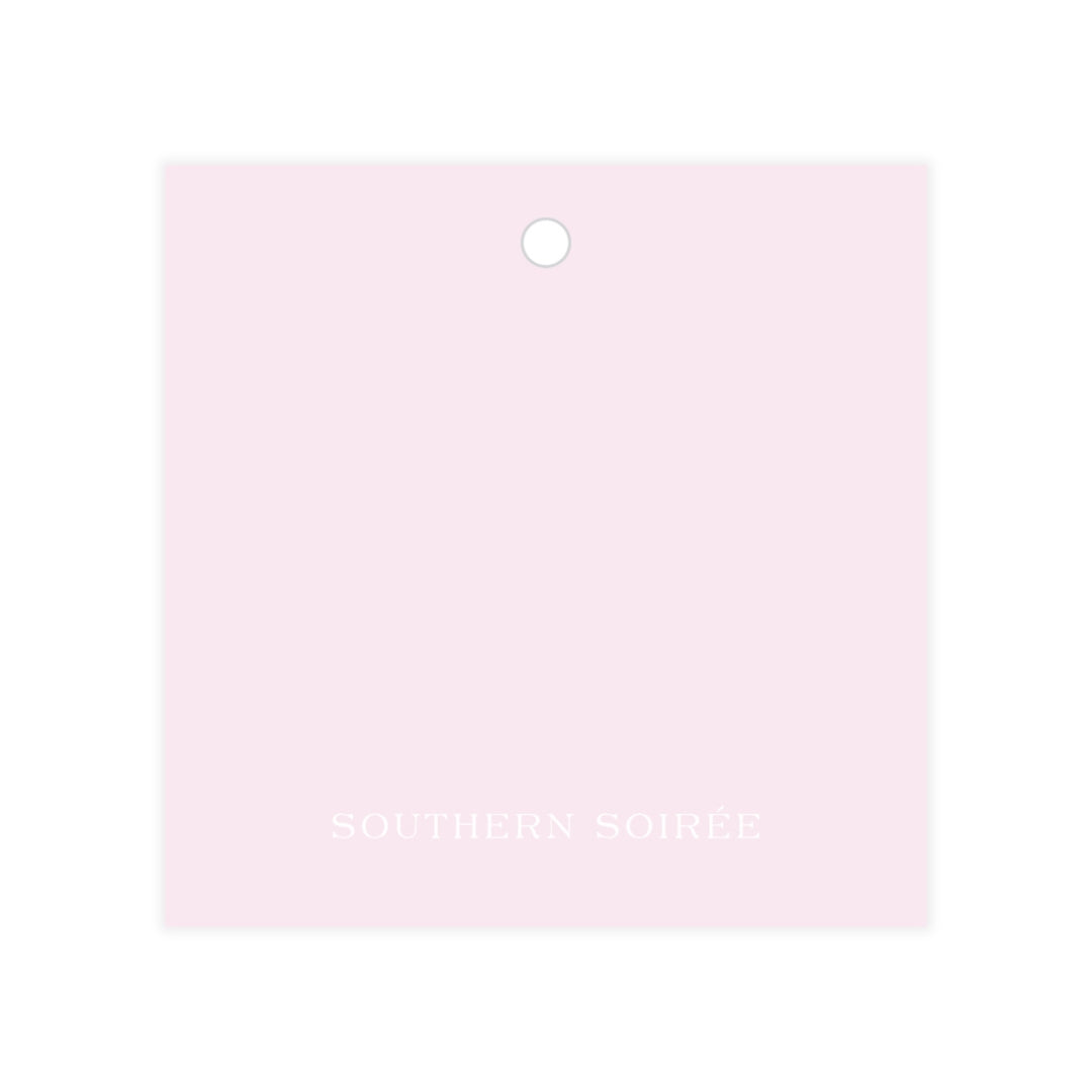 Pink Floral Bow Gift Tag