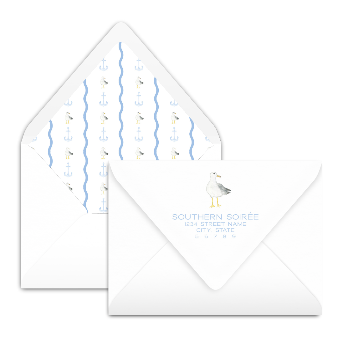 Blue Sailboat Nautical Birthday Invitation