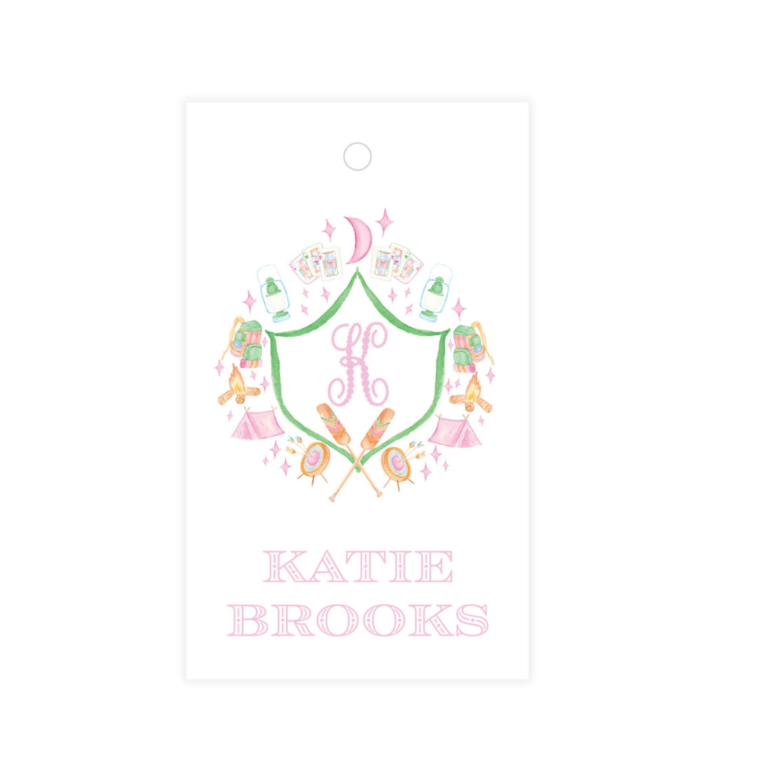 Glamping Girl Gift Tag