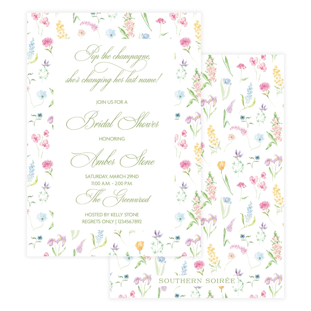Floral Garden Invitation