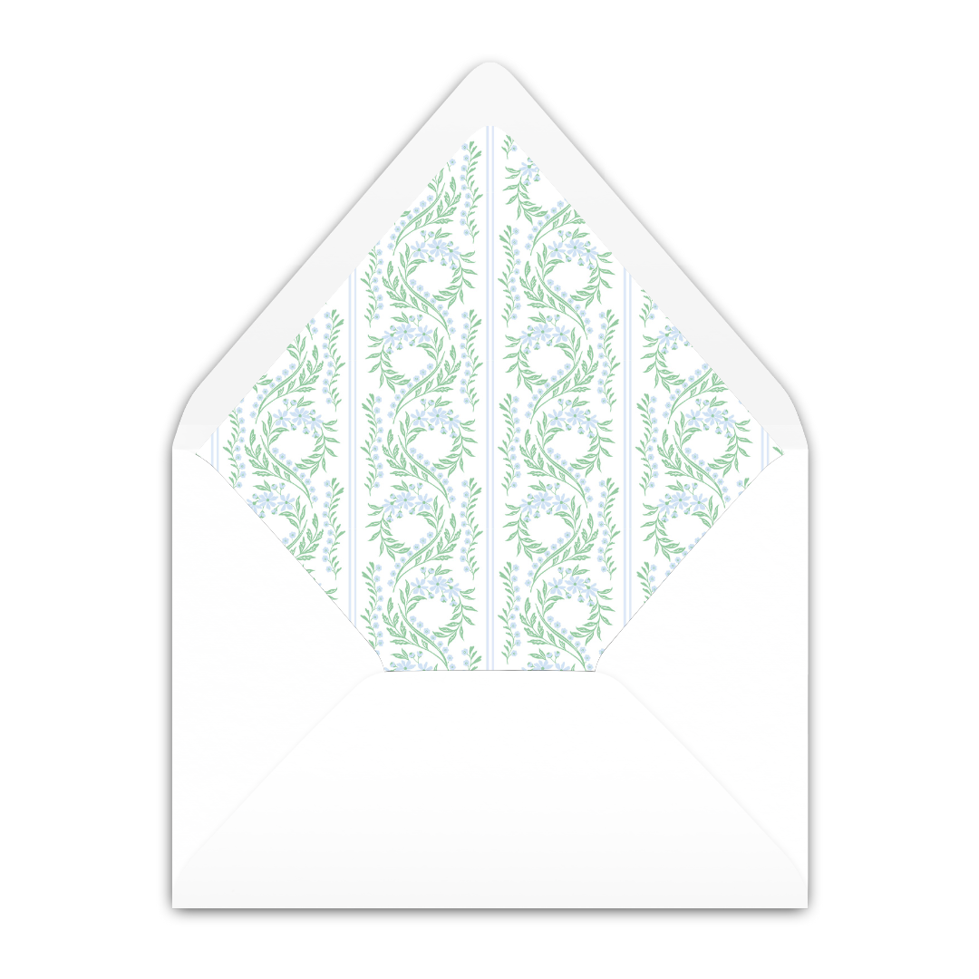 Chinoiserie Blue Block Invitation