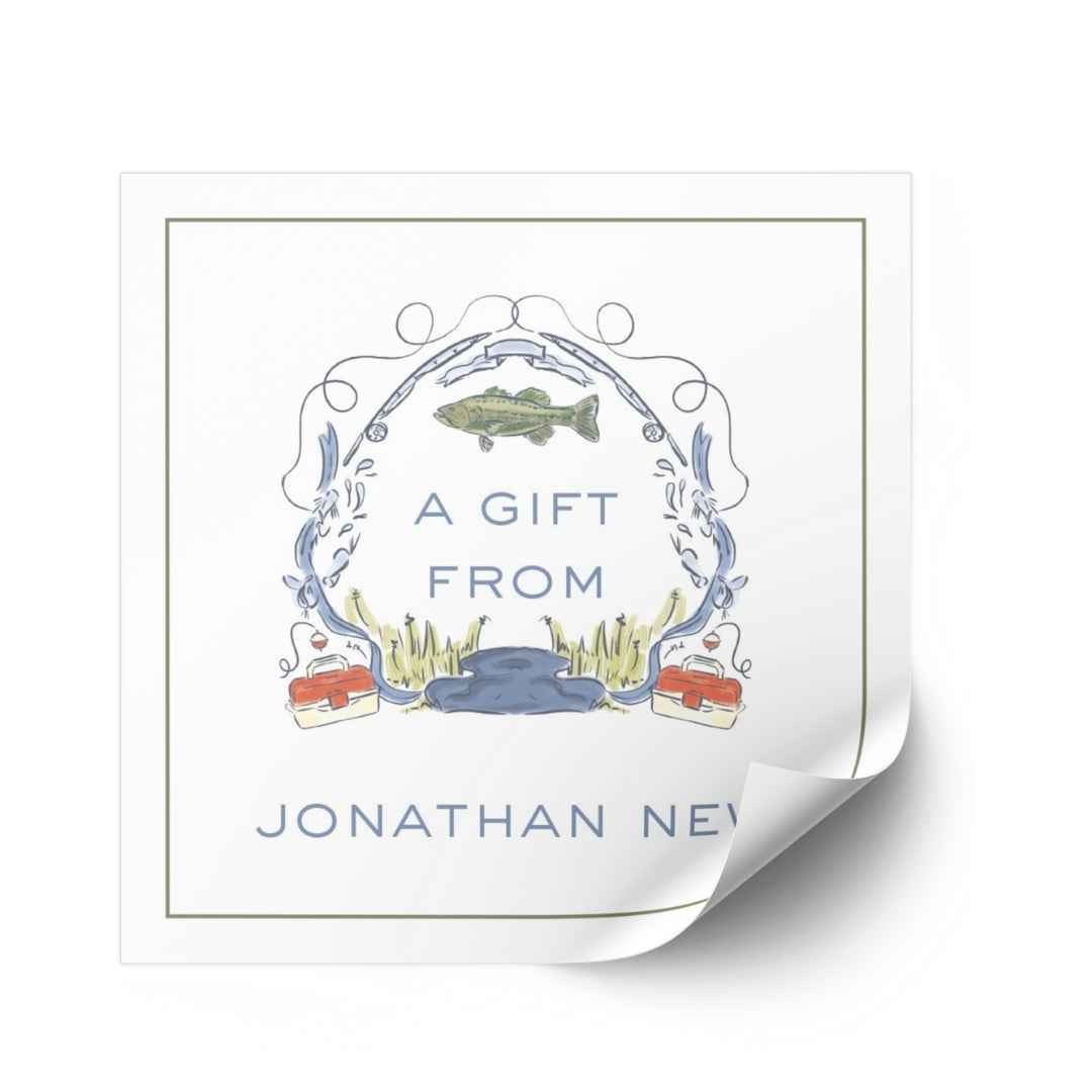 Gone Fishing Crest Sticker