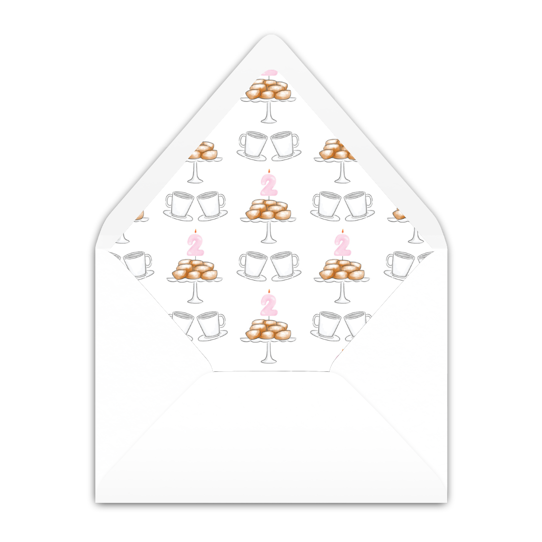 Cafe Two Monde Pink Invitation