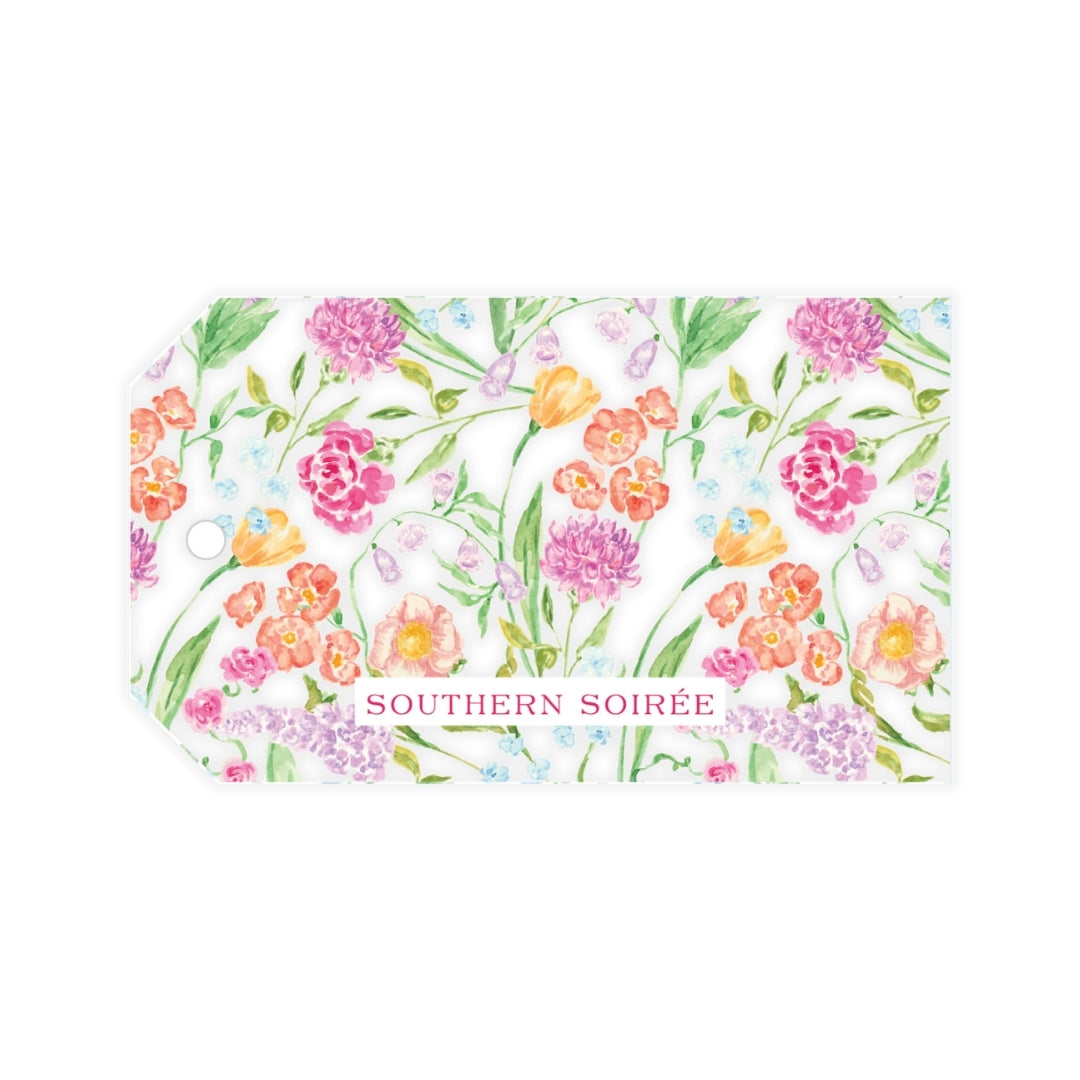 Simple Script Floral Gift Tag