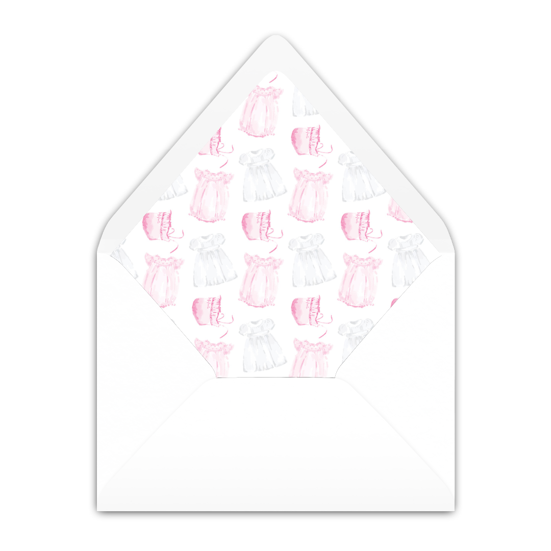 Heirloom Baby Pink Invitation