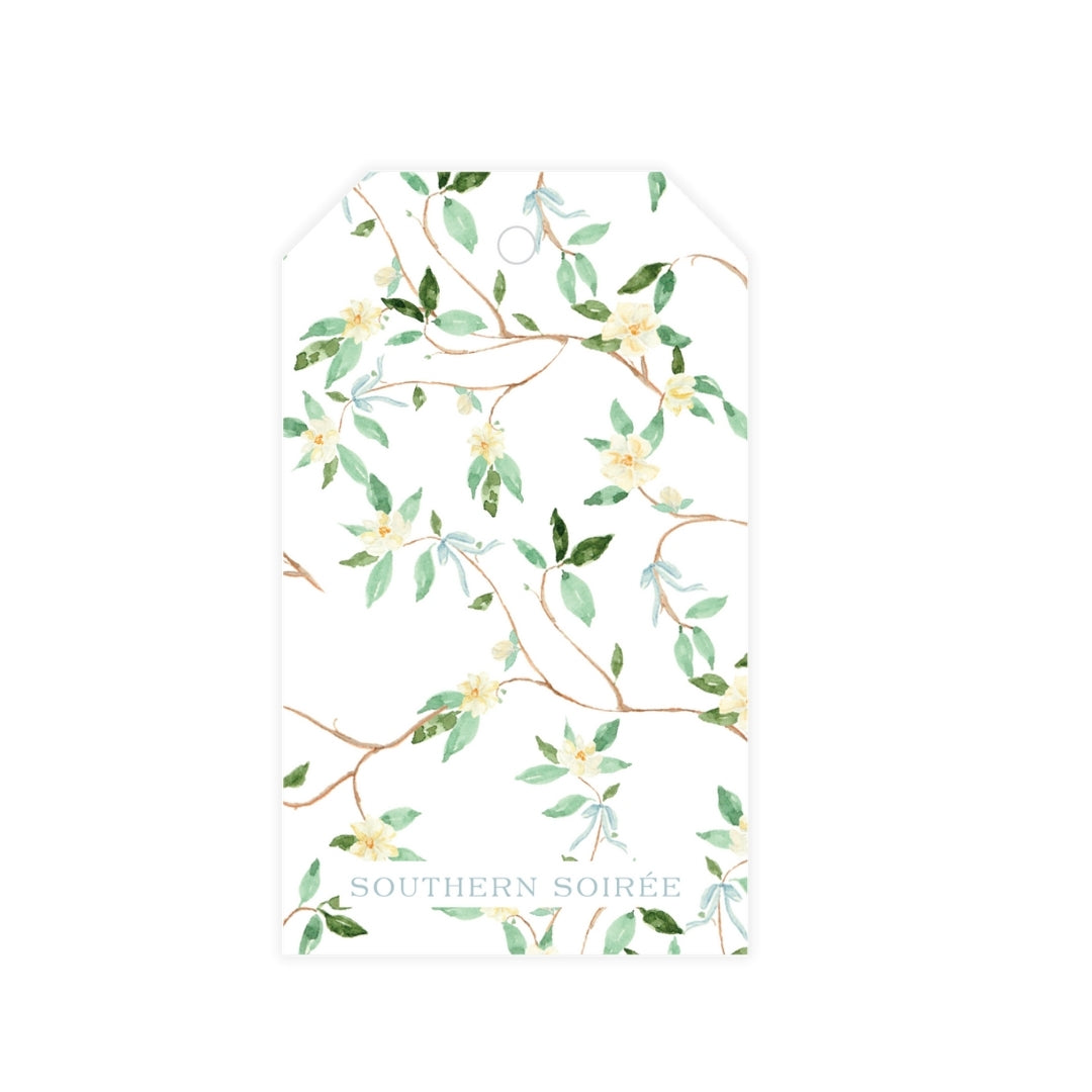 Vintage Vine Monogram with Vines Gift Tag